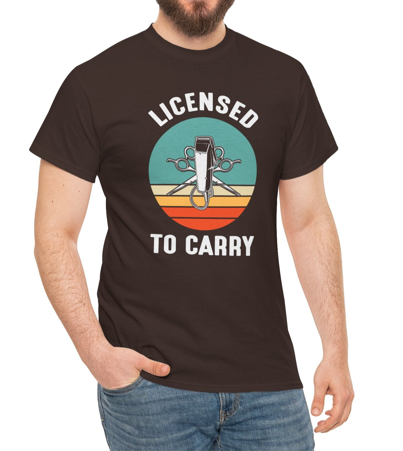 Licensed To Carry Barber |Cotton Tee - Kim’s Signature Beauty & Accessories    (Store description)