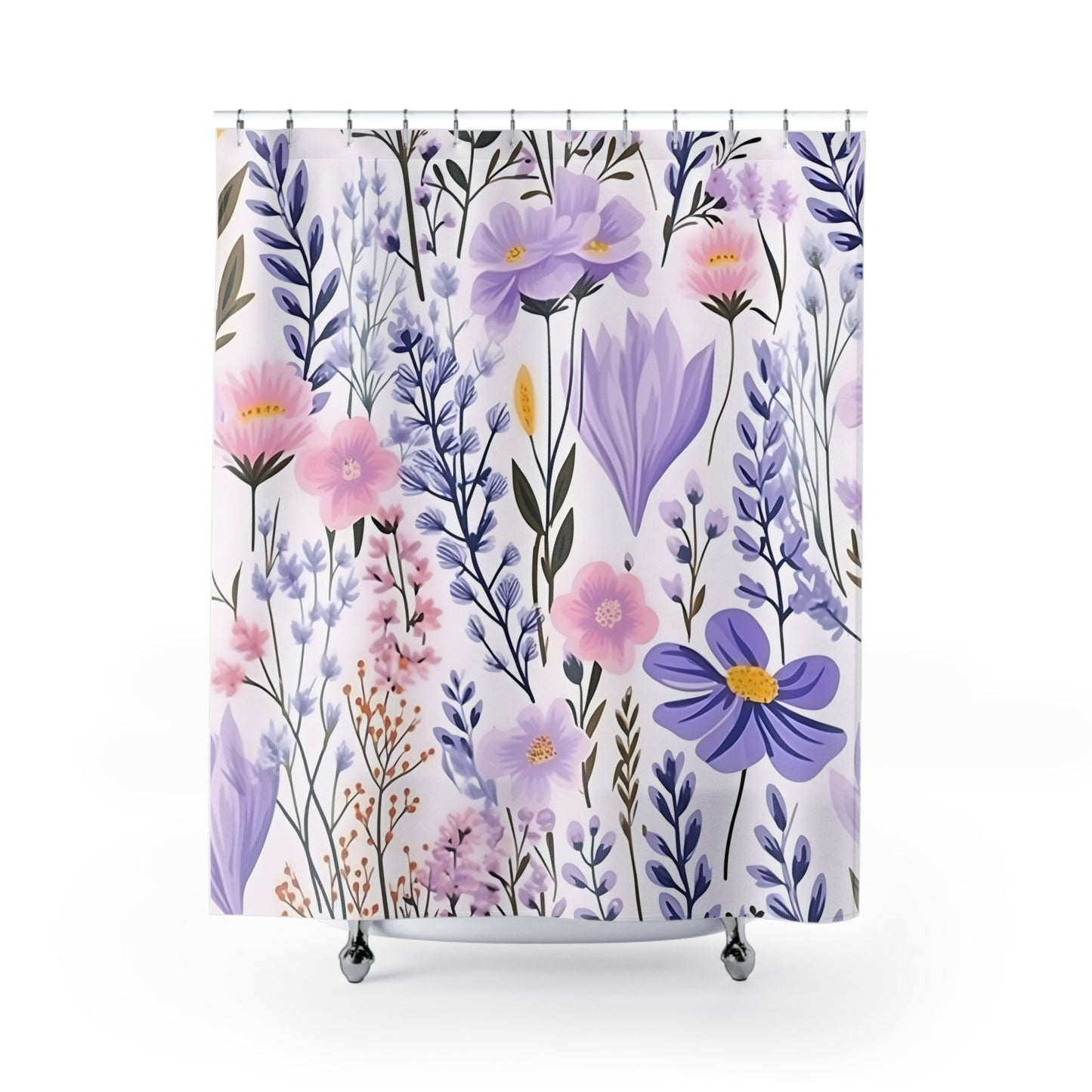 Purple Wildflowers | Shower Curtains - Kim’s Signature Beauty & Accessories    