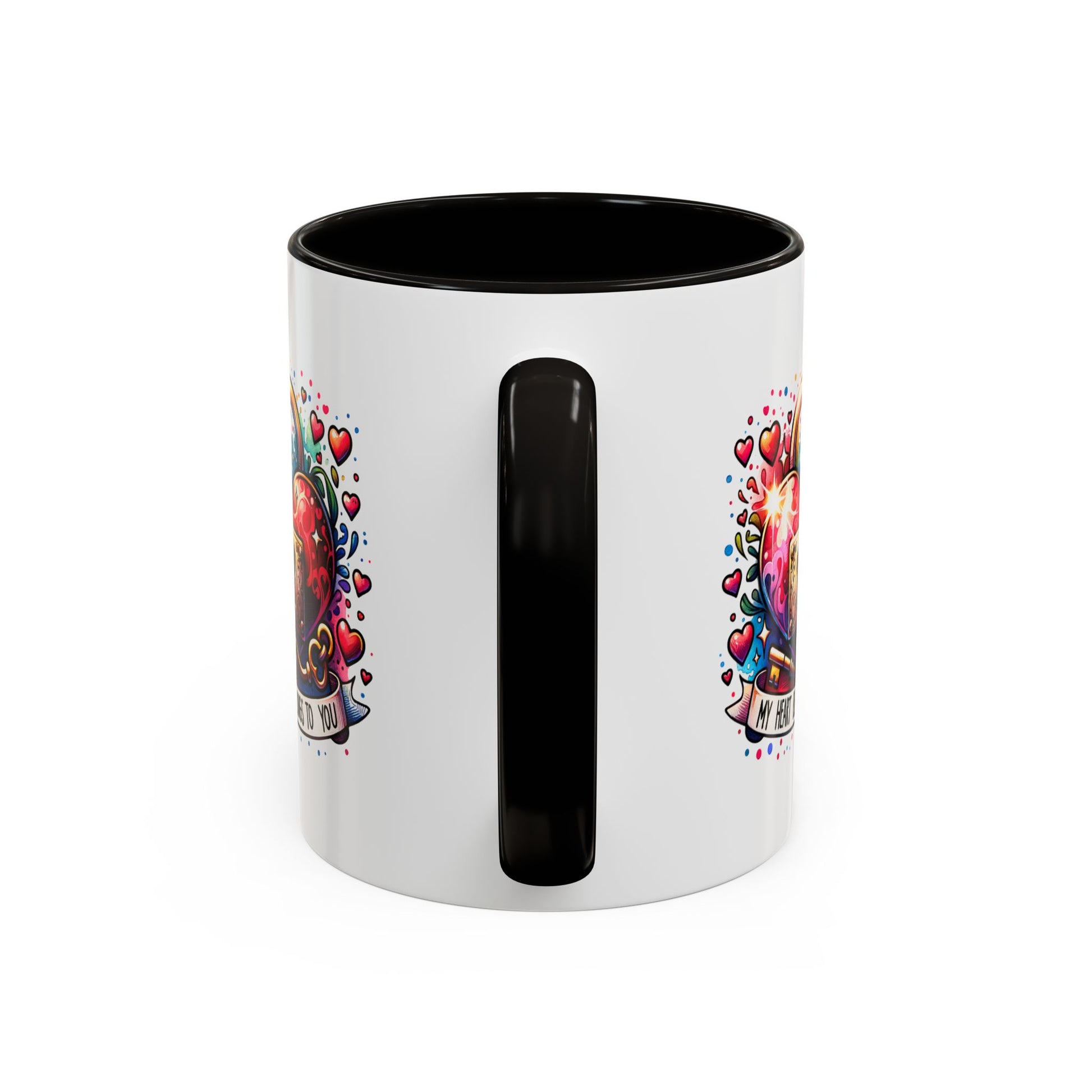 My Heart Belongs to You Colorful Mugs (11oz, 15oz) - Kim’s Signature Beauty & Accessories    (Store description)