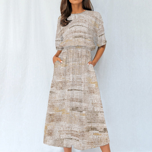 Go Casual | Elastic Waist Dress - Kim’s Signature Beauty & Accessories    