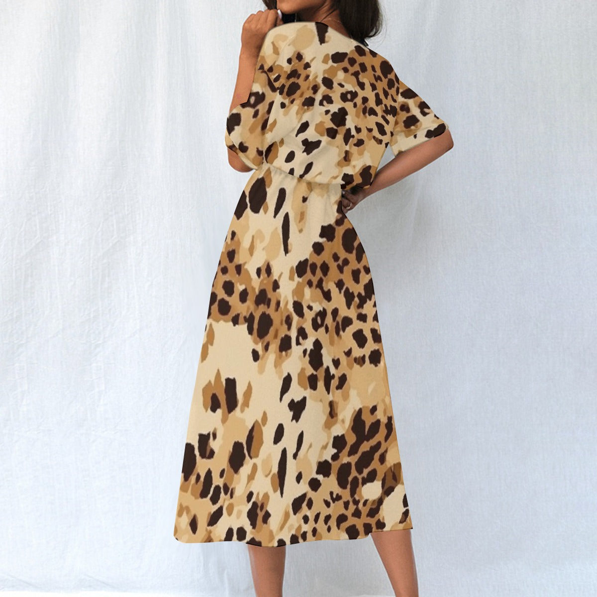 Leaping Leopard | Elastic Waist Dress - Kim’s Signature Beauty & Accessories    (Store description)