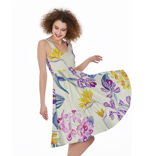 Spring Floral Women's Sleeveless Dress - Kim’s Signature Beauty & Accessories    
