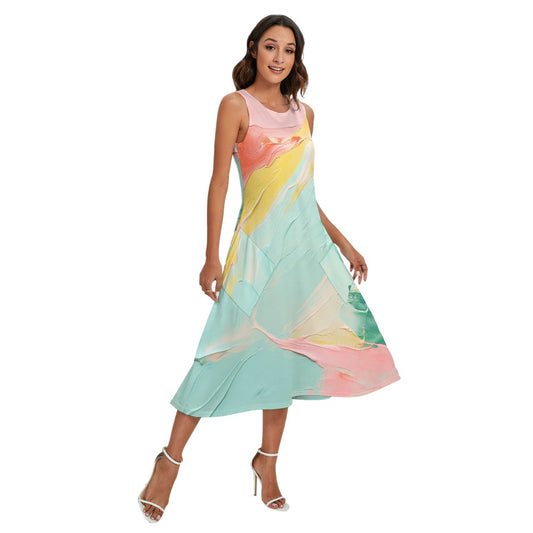 Summer Texture | Sleeveless Dress With Diagonal Pocket - Kim’s Signature Beauty & Accessories    