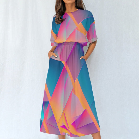 Deep Summer | Elastic Waist Dress - Kim’s Signature Beauty & Accessories    