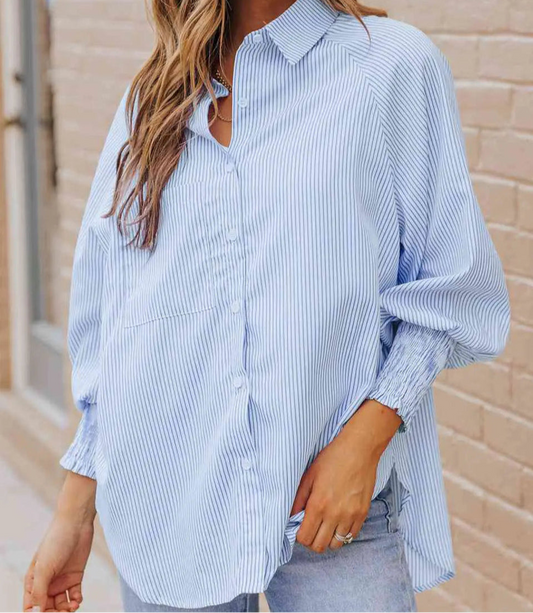 Fernanda Lantern Sleeve Shirt - Kim’s Signature Beauty & Accessories    