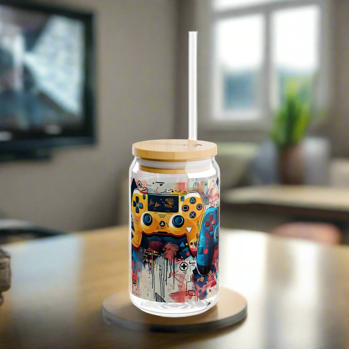 The Gamer Sipper Glass - Kim’s Signature Beauty & Accessories    (Store description)