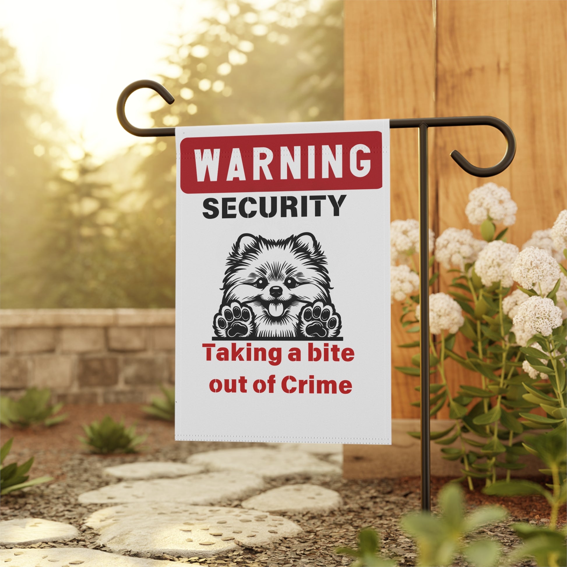 Warning, Dog Security Yard Flag - Kim’s Signature Beauty & Accessories    (Store description)