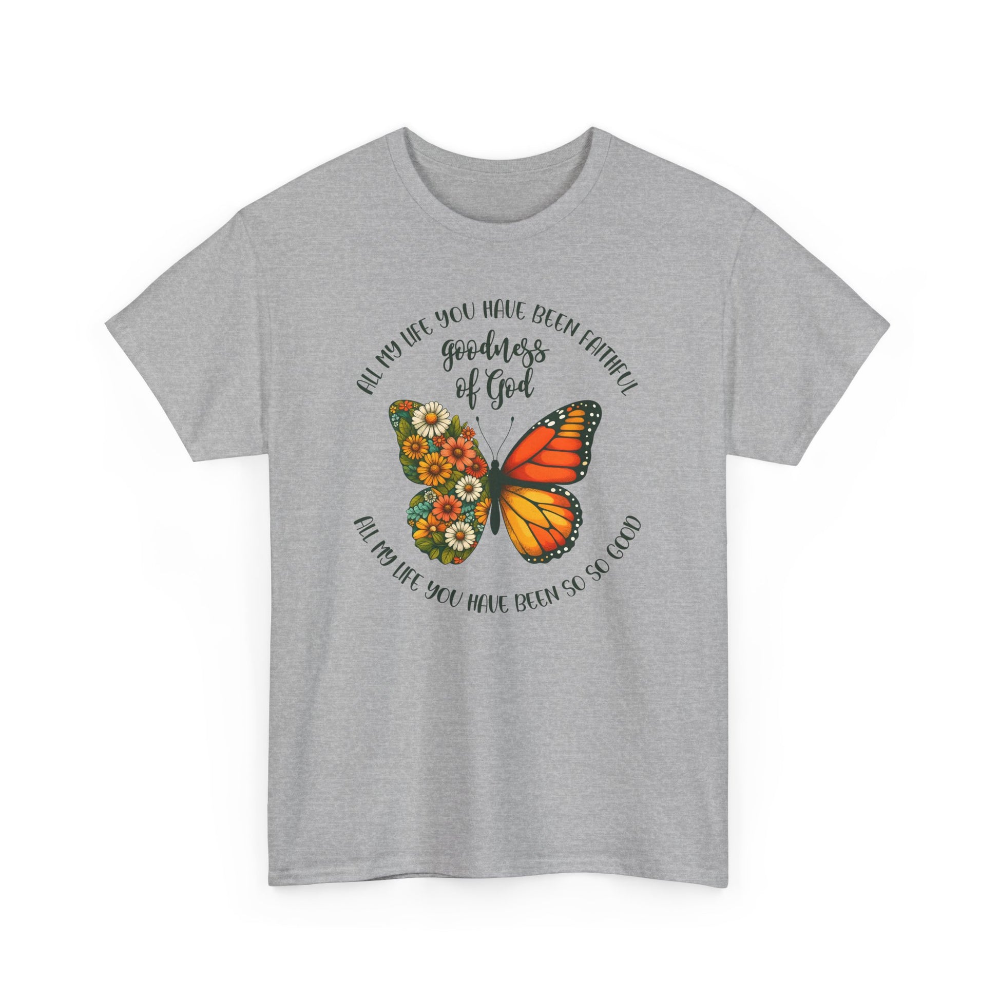 Goodness of God Floral Butterfly Tee - Kim’s Signature Beauty & Accessories    (Store description)