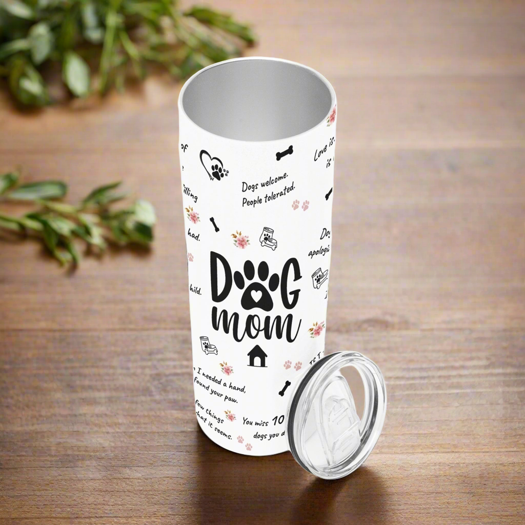 Dogs Welcome, People Tolerated Skinny Tumbler - Kim’s Signature Beauty & Accessories    (Store description)