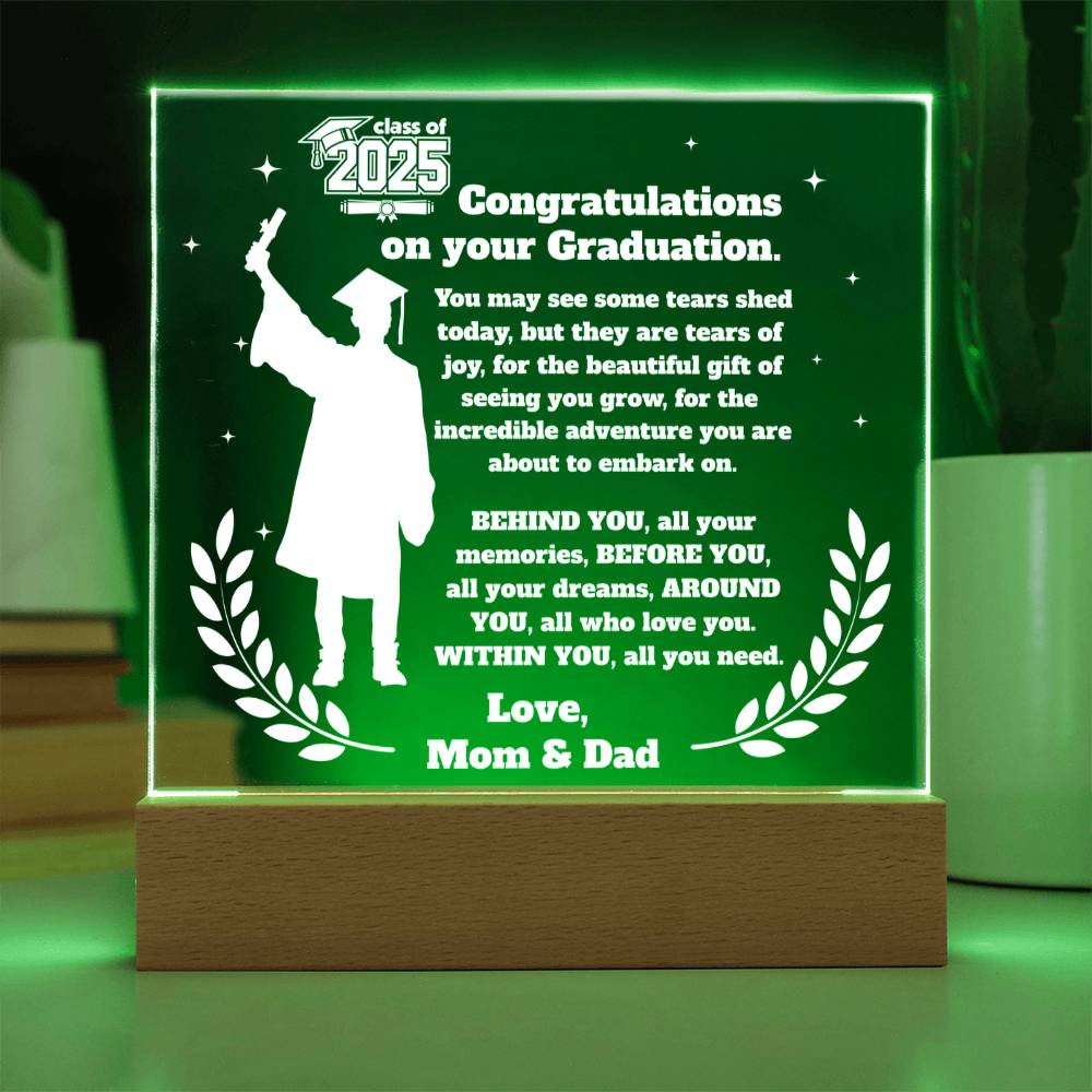 Class of 2025 Keepsake – LED Plaque for Son - Kim’s Signature Beauty & Accessories    (Store description)
