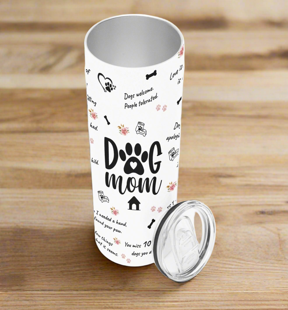 Dogs Welcome, People Tolerated Skinny Tumbler - Kim’s Signature Beauty & Accessories    (Store description)