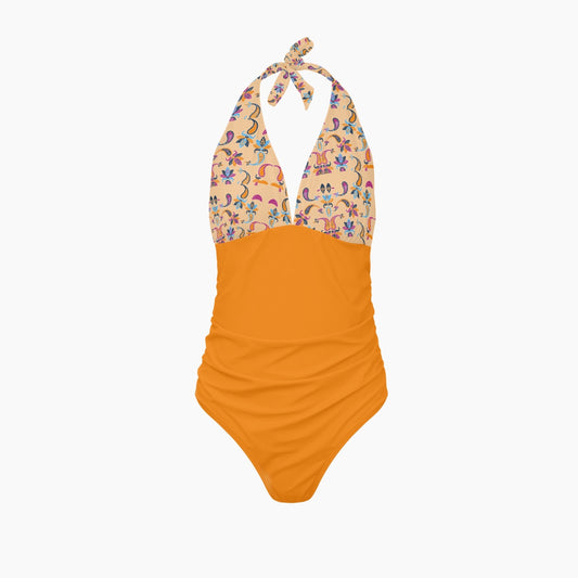 Summers Coming | Women's One-Piece Swimsuit - Kim’s Signature Beauty & Accessories    