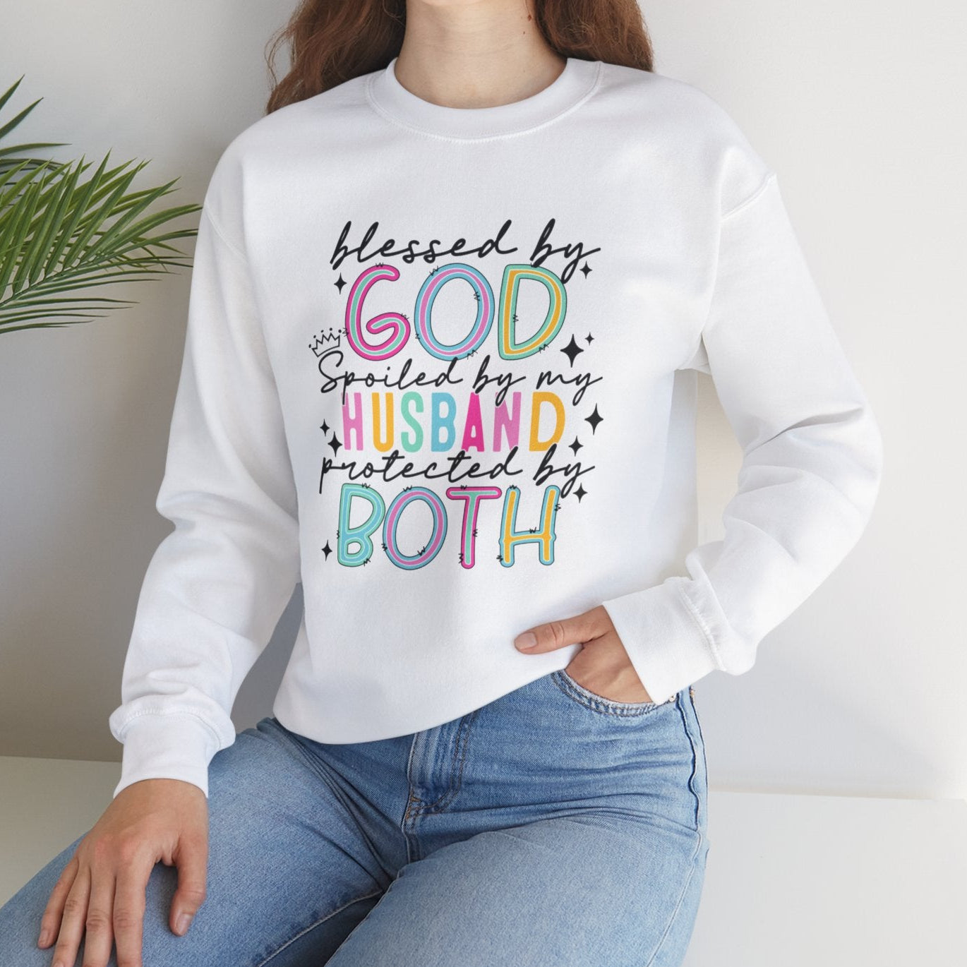 Faith, Love, and Protection Sweatshirt - Kim’s Signature Beauty & Accessories    (Store description)