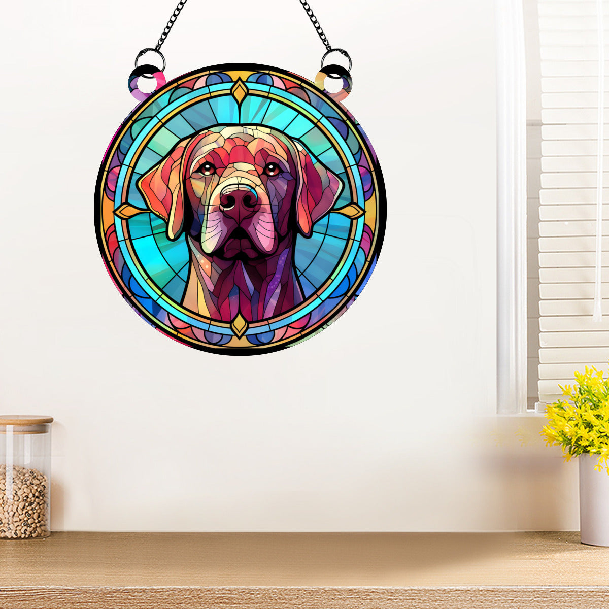 Labrador Stained Glass - Kim’s Signature Beauty & Accessories    (Store description)