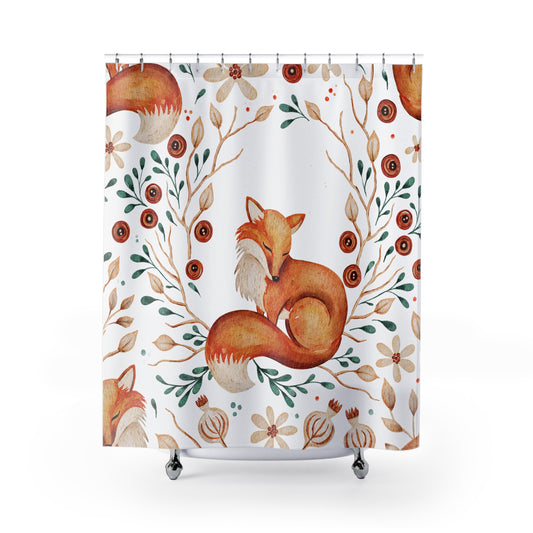 Friendly Fox Shower Curtain - Kim’s Signature Beauty & Accessories    