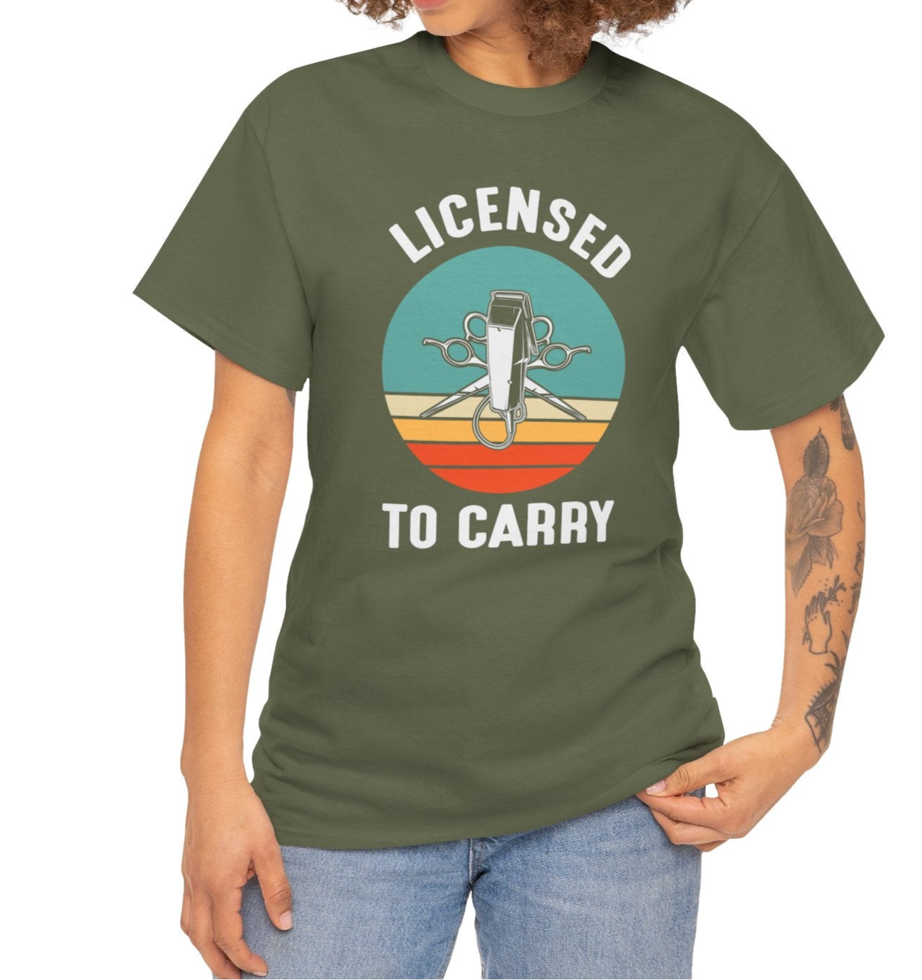 Licensed To Carry Barber |Cotton Tee - Kim’s Signature Beauty & Accessories    (Store description)