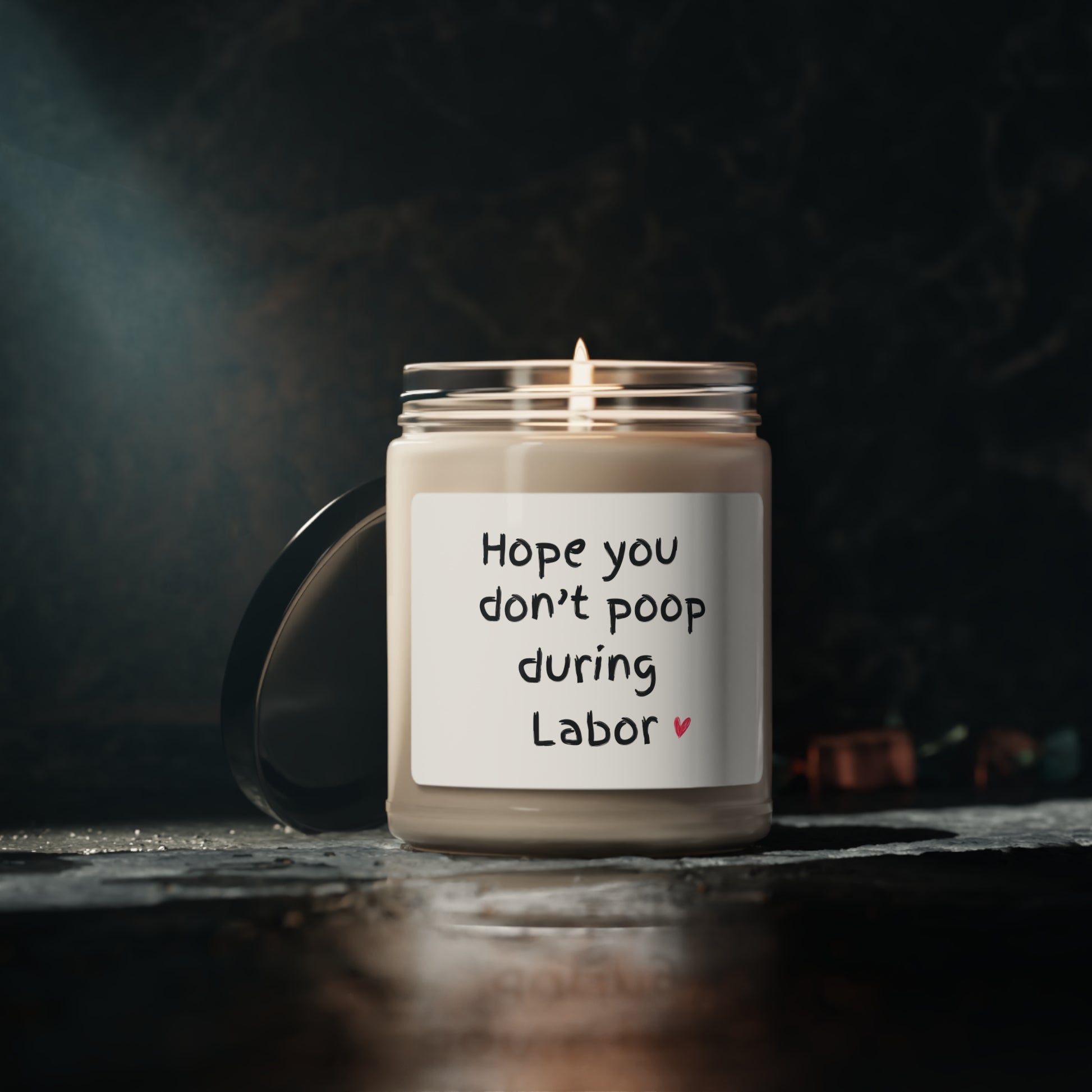 Don't Poop During Labor | Scented Soy Candle, 9oz - Kim’s Signature Beauty & Accessories    (Store description)