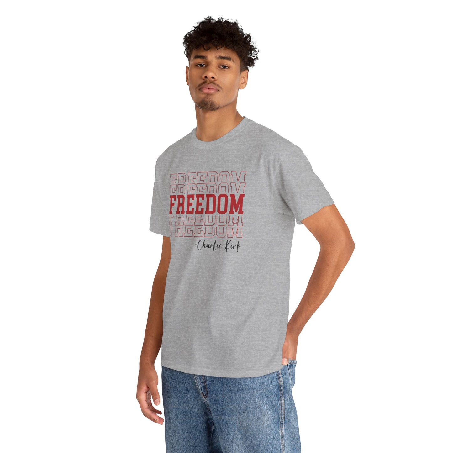 Freedom Unisex Cotton Tee - Comfortable Shirt for Everyday Wear, Versatile Gift, Perfect for Holidays & Celebrations - Kim’s Signature Beauty & Accessories    