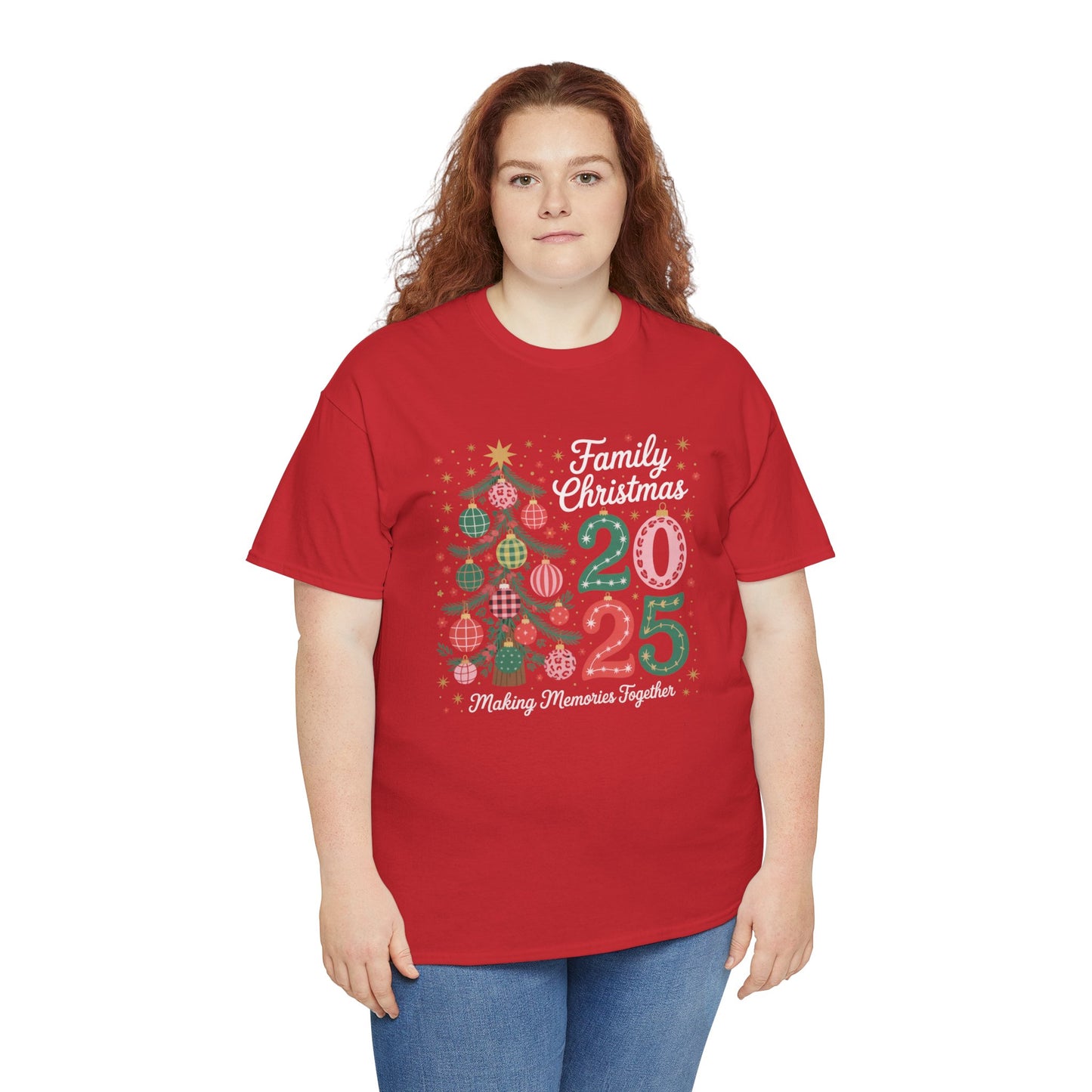 Family Christmas 2023 Unisex Heavy Cotton Tee - Making Memories Together - Kim’s Signature Beauty & Accessories    