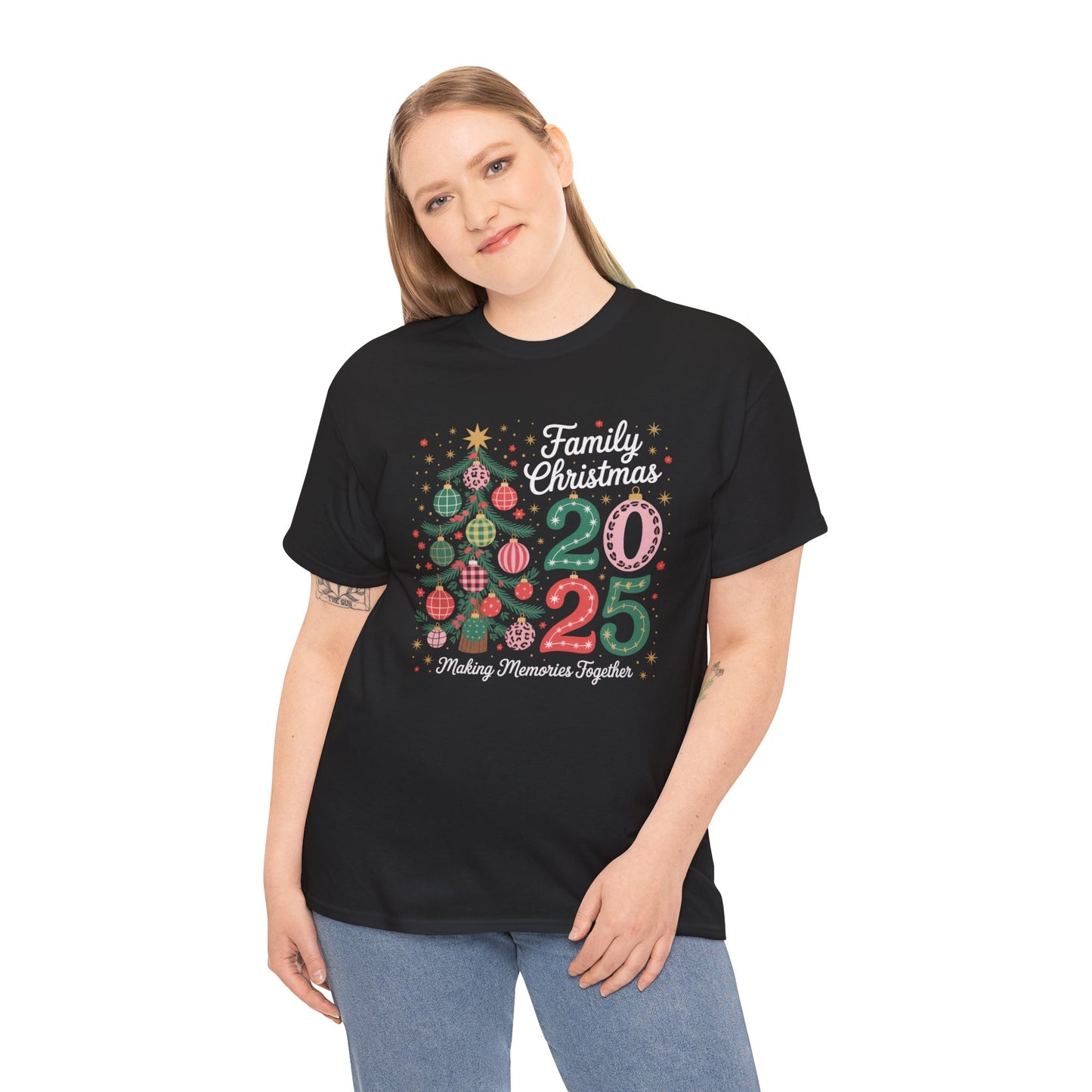 Family Christmas 2023 Unisex Heavy Cotton Tee - Making Memories Together - Kim’s Signature Beauty & Accessories    