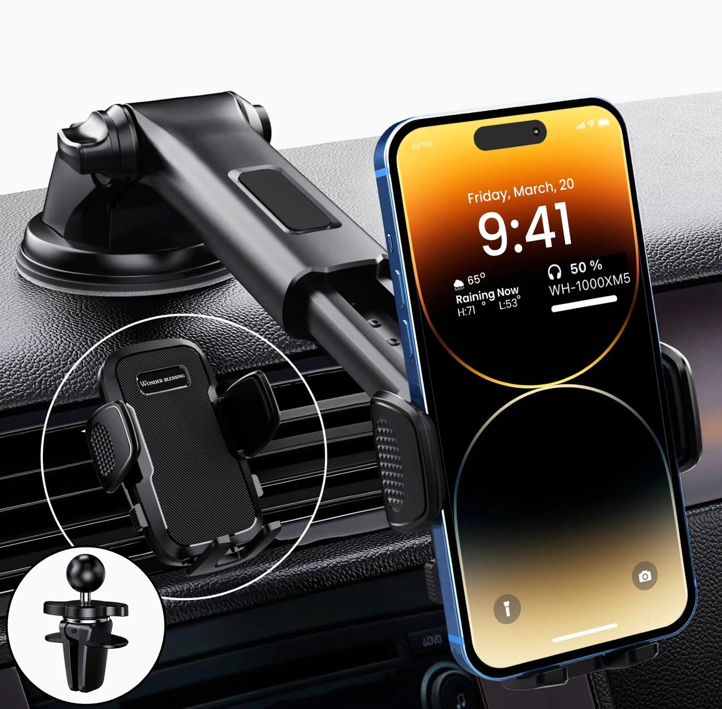 360° Car Air Vent Phone Mount - Kim’s Signature Beauty & Accessories    