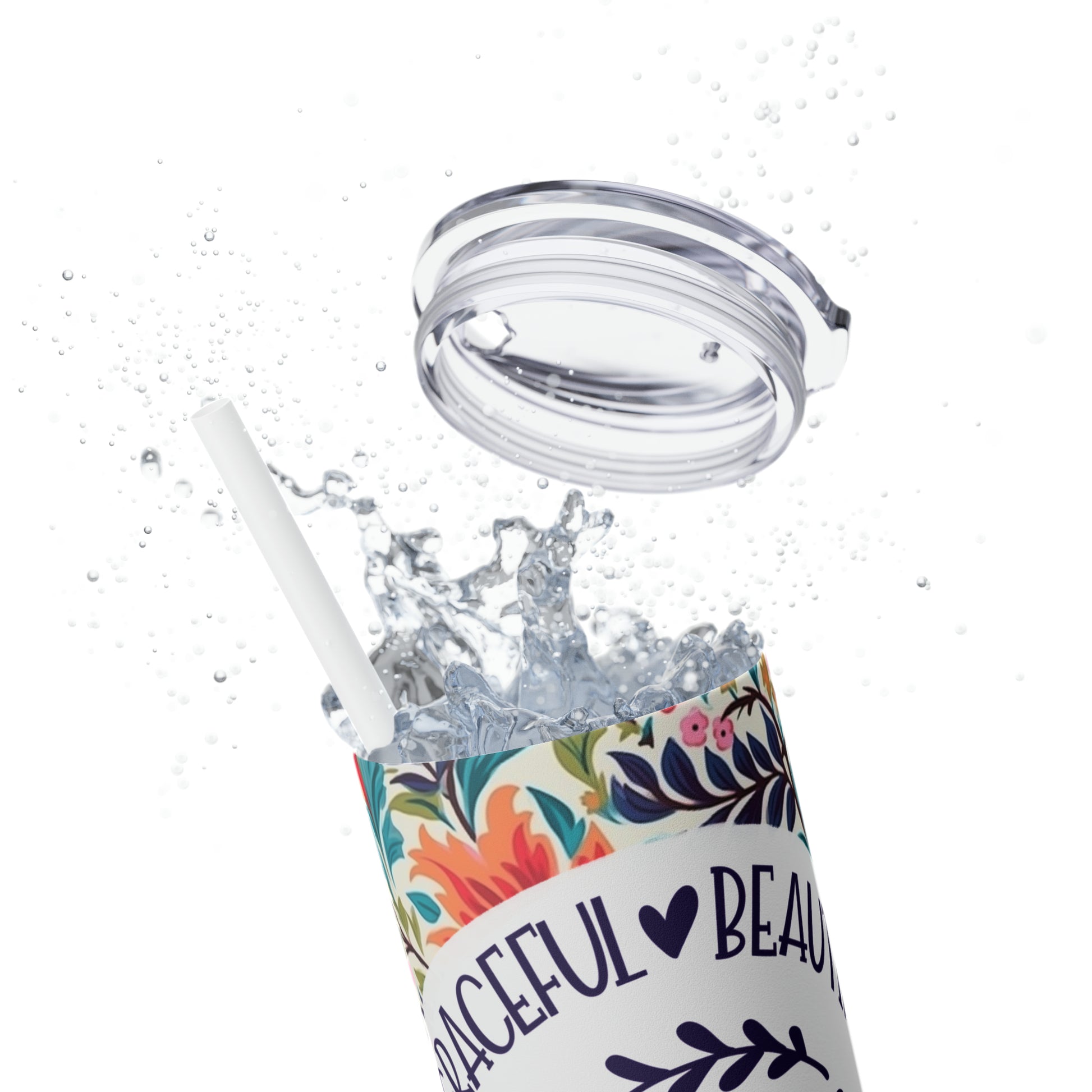 Beautiful Grandma |Skinny Tumbler with Straw, 20oz - Kim’s Signature Beauty & Accessories    (Store description)