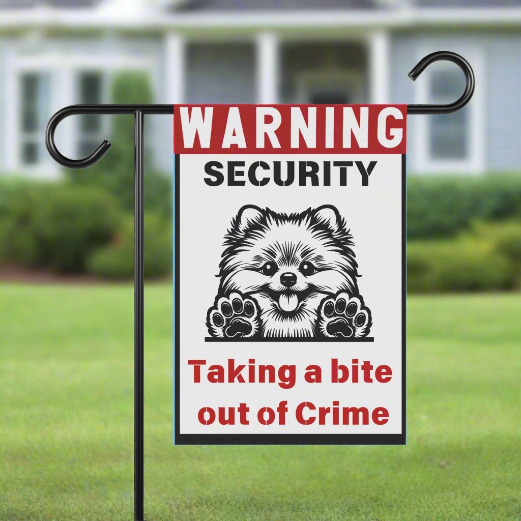 Warning, Dog Security Yard Flag - Kim’s Signature Beauty & Accessories    (Store description)