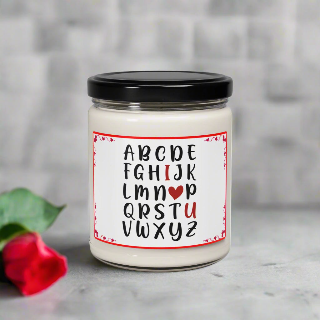 Alphabet Love Scented Soy Candle, 9oz - Kim’s Signature Beauty & Accessories    (Store description)