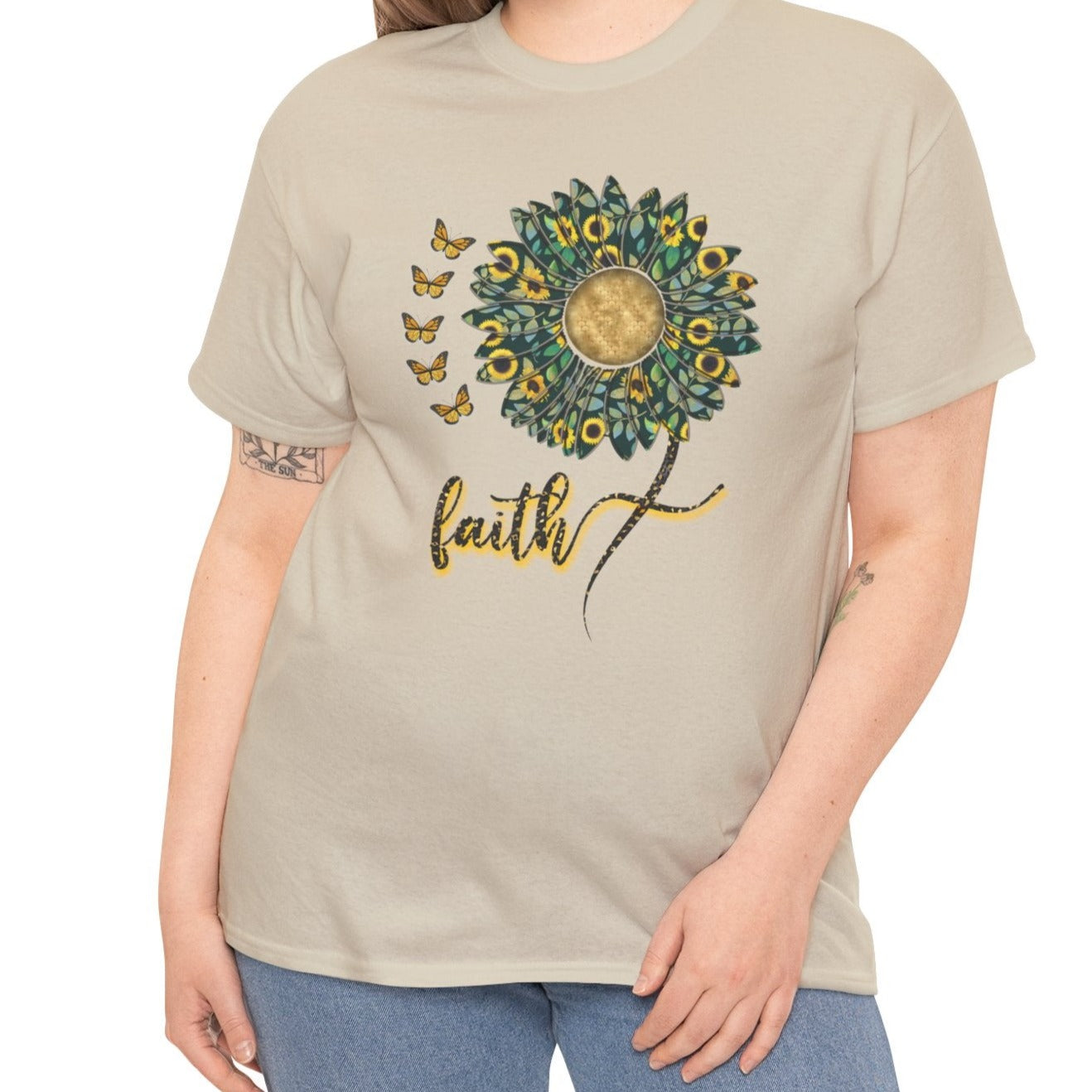 Faith & Sunflowers Tee - Kim’s Signature Beauty & Accessories    (Store description)