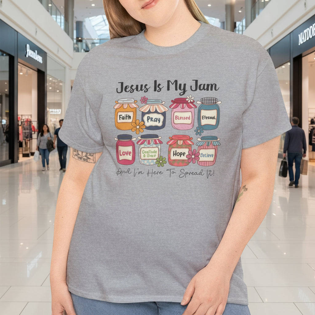 Jesus Is My Jam | Faith Cotton Tee - Kim’s Signature Beauty & Accessories    