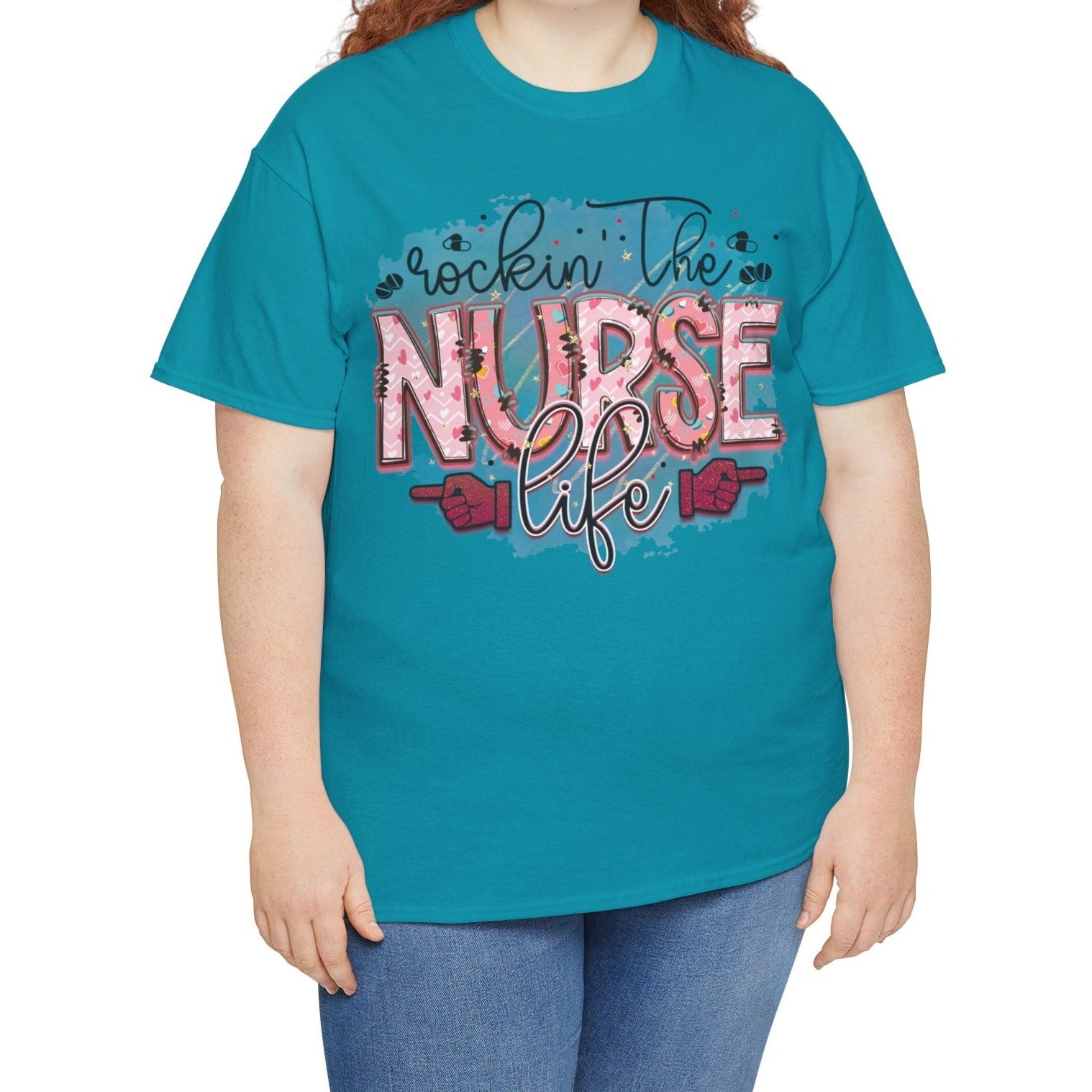 Rockin that Nurse Life |  Cotton Tee - Kim’s Signature Beauty & Accessories    (Store description)