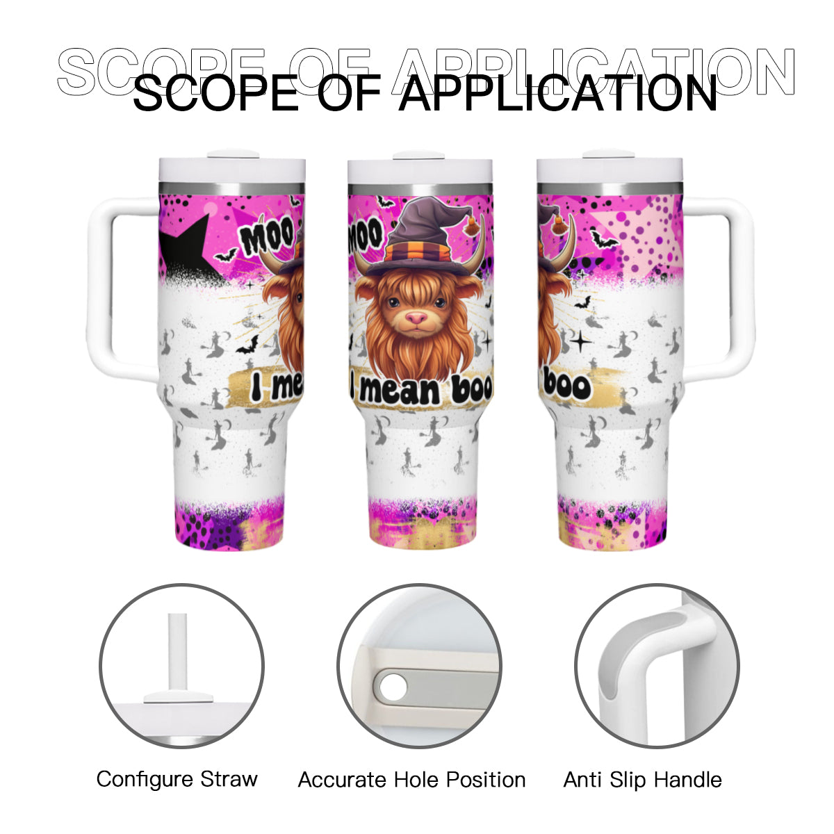 Moo....I Mean Boo! Tumbler - Kim’s Signature Beauty & Accessories    