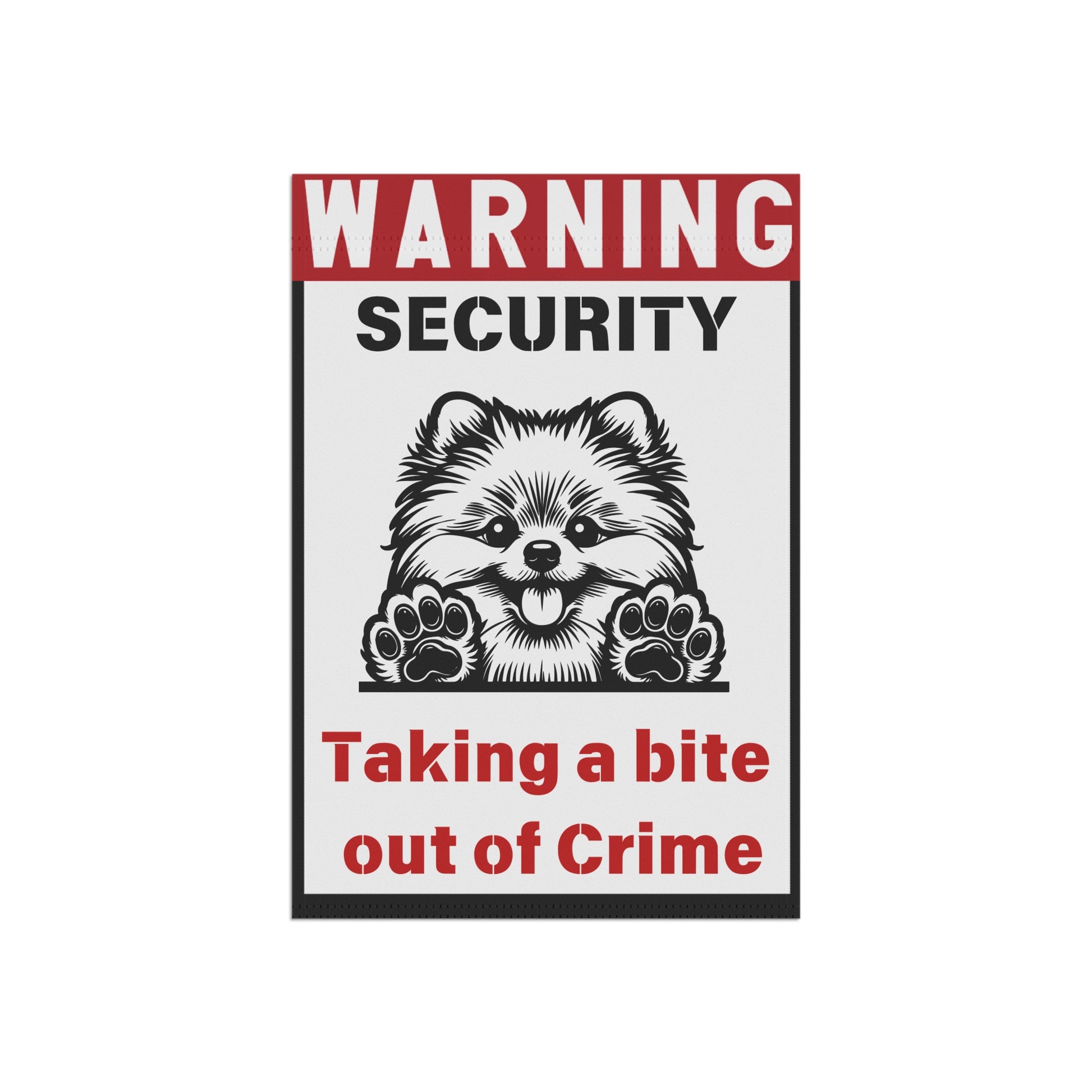 Warning, Dog Security Yard Flag - Kim’s Signature Beauty & Accessories    (Store description)