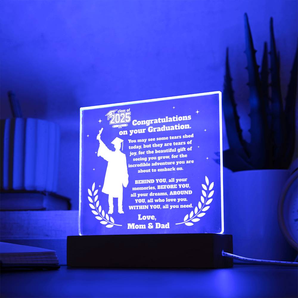 Class of 2025 Keepsake – LED Plaque for Son - Kim’s Signature Beauty & Accessories    (Store description)