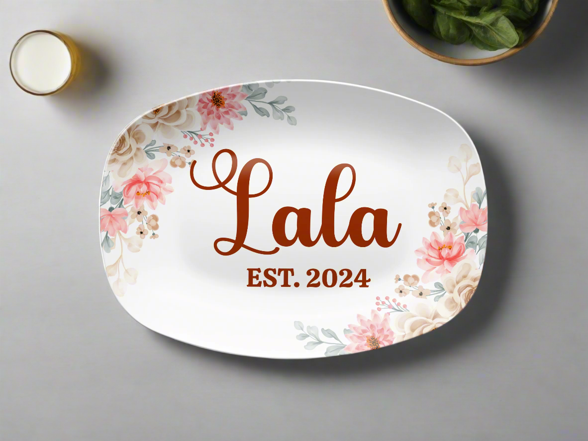 Mom & Grandmother's Platter (Choose Name) - Kim’s Signature Beauty & Accessories    (Store description)