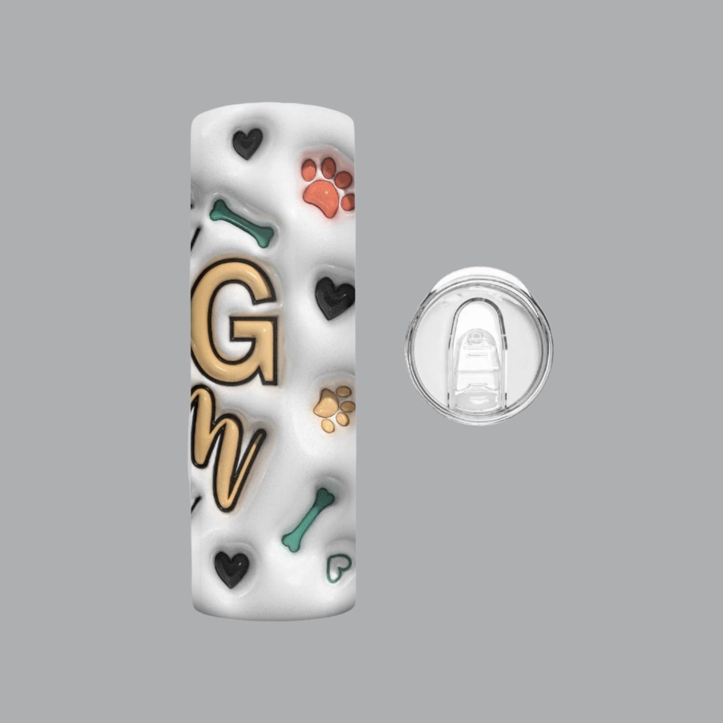 3D Best Dog Mom Skinny Tumbler - Kim’s Signature Beauty & Accessories    