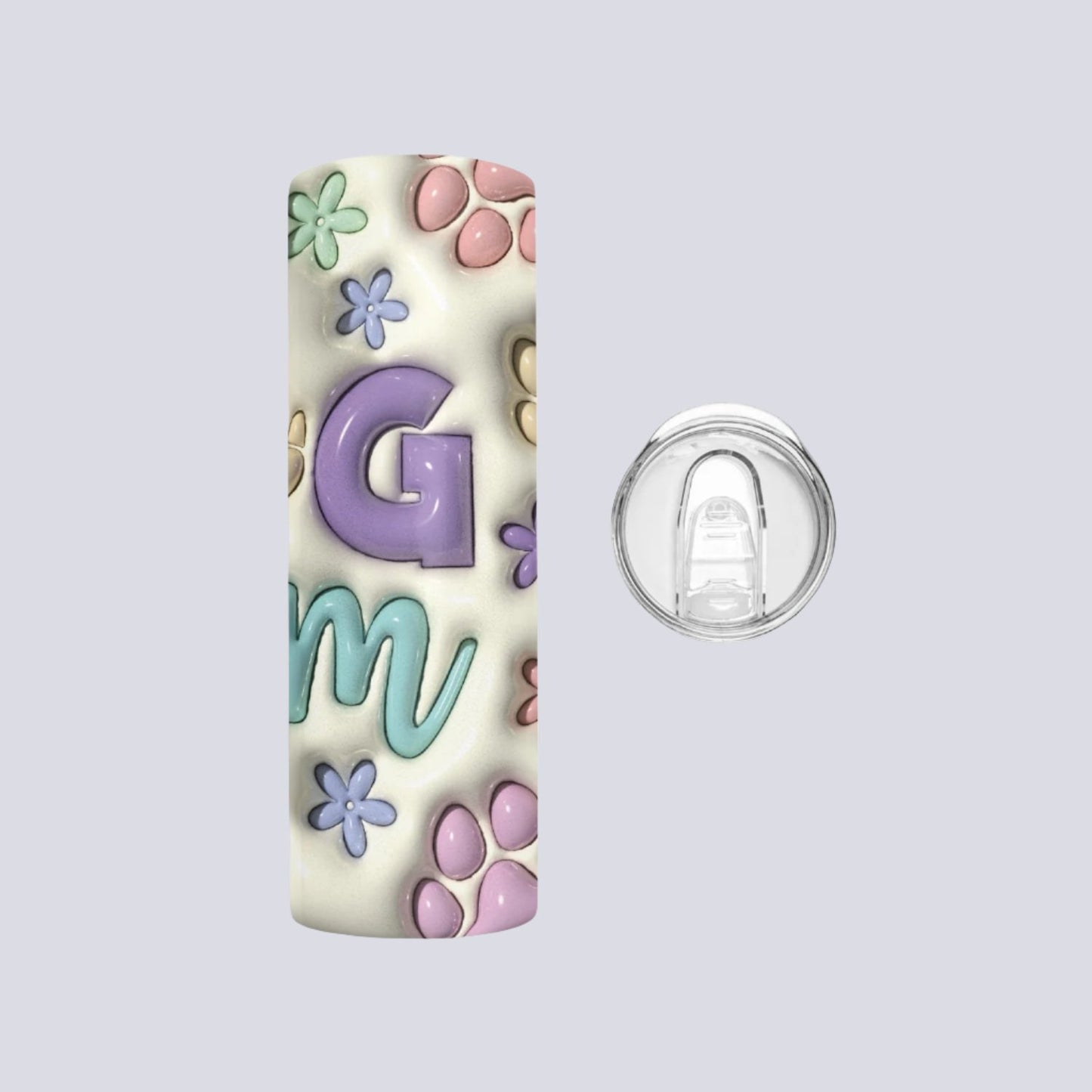 3D Dog Mom Tumbler with Paw Prints - Kim’s Signature Beauty & Accessories    