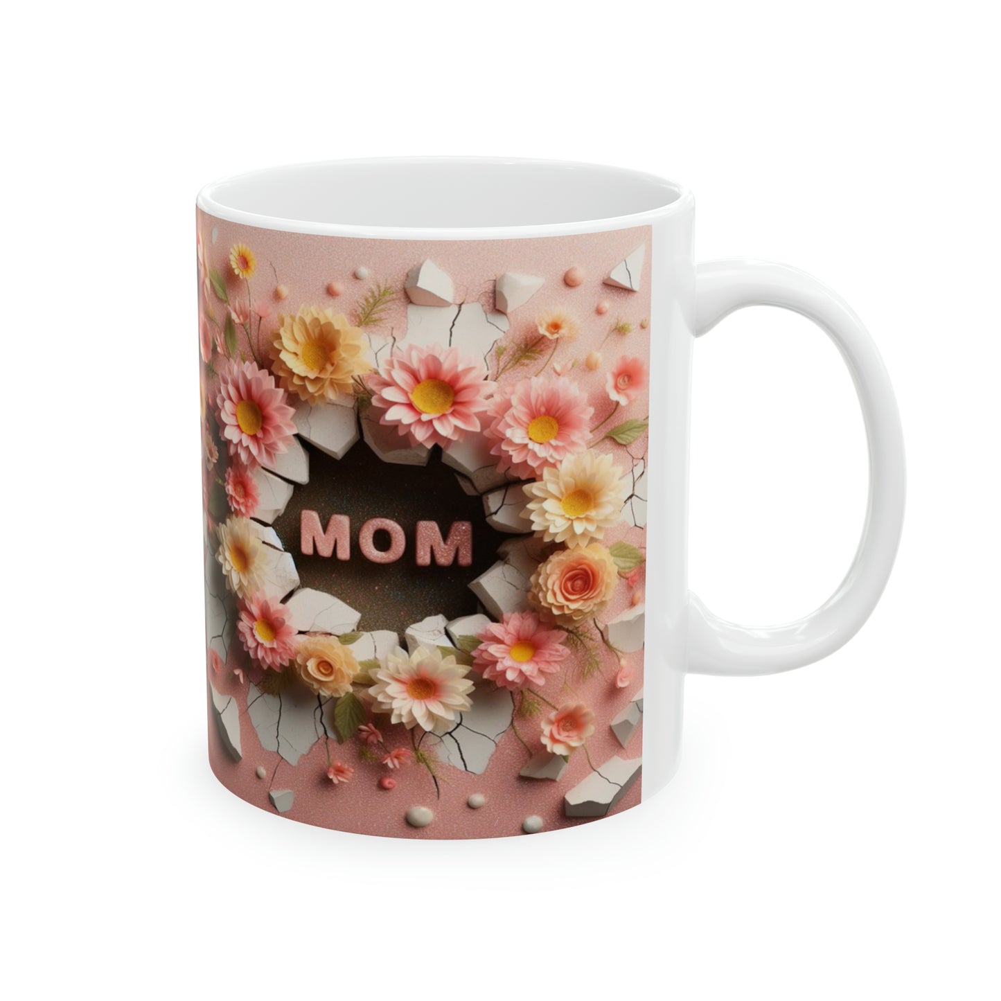 3D Mom | Ceramic Mug, 11oz - Kim’s Signature Beauty & Accessories    