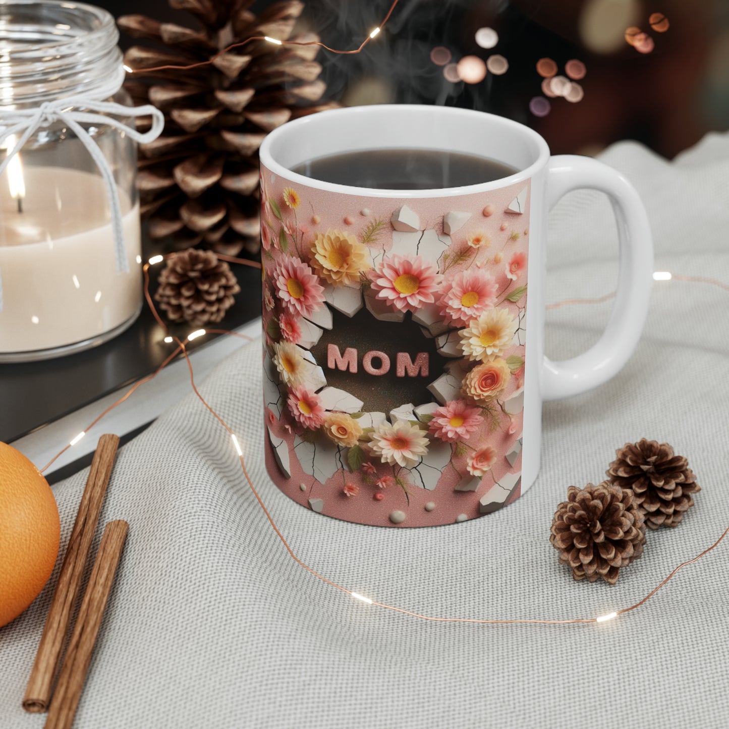 3D Mom | Ceramic Mug, 11oz - Kim’s Signature Beauty & Accessories    