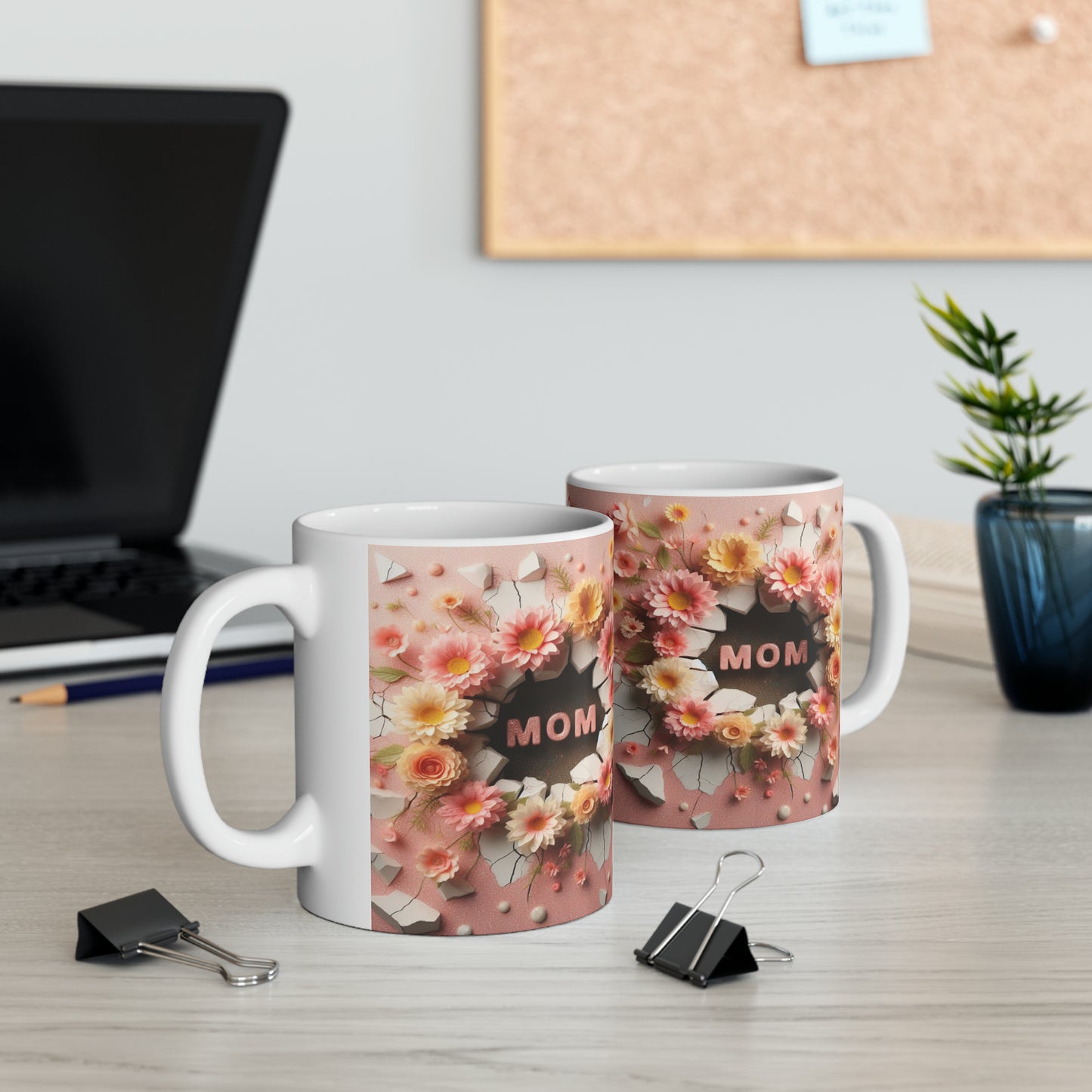 3D Mom | Ceramic Mug, 11oz - Kim’s Signature Beauty & Accessories    