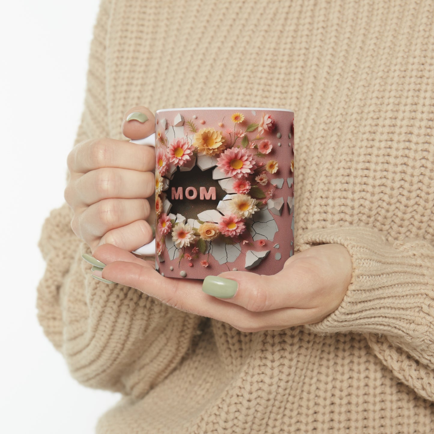 3D Mom | Ceramic Mug, 11oz - Kim’s Signature Beauty & Accessories    
