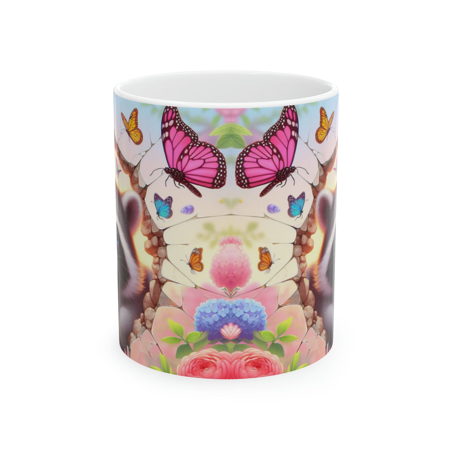 3D Raccoon & Butterfly Mug - Kim’s Signature Beauty & Accessories    