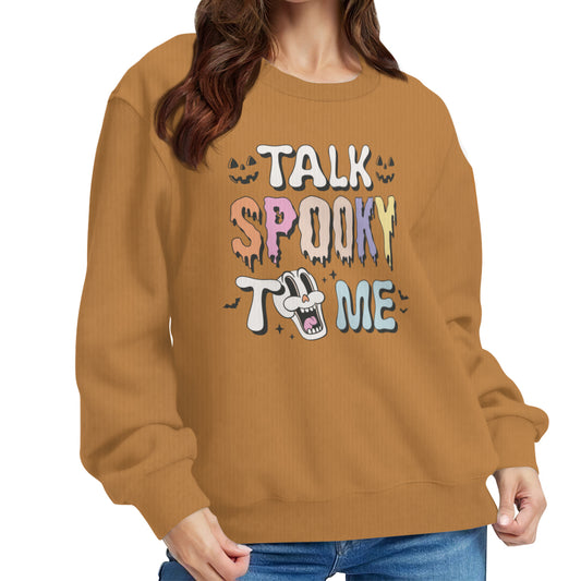 Talk Spooky to Me Sweat Shirt - Kim’s Signature Beauty & Accessories    