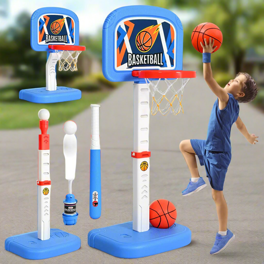 4-in-1 Toddler Sports Set – Adjustable Basketball & T-Ball Toy - Kim’s Signature Beauty & Accessories    