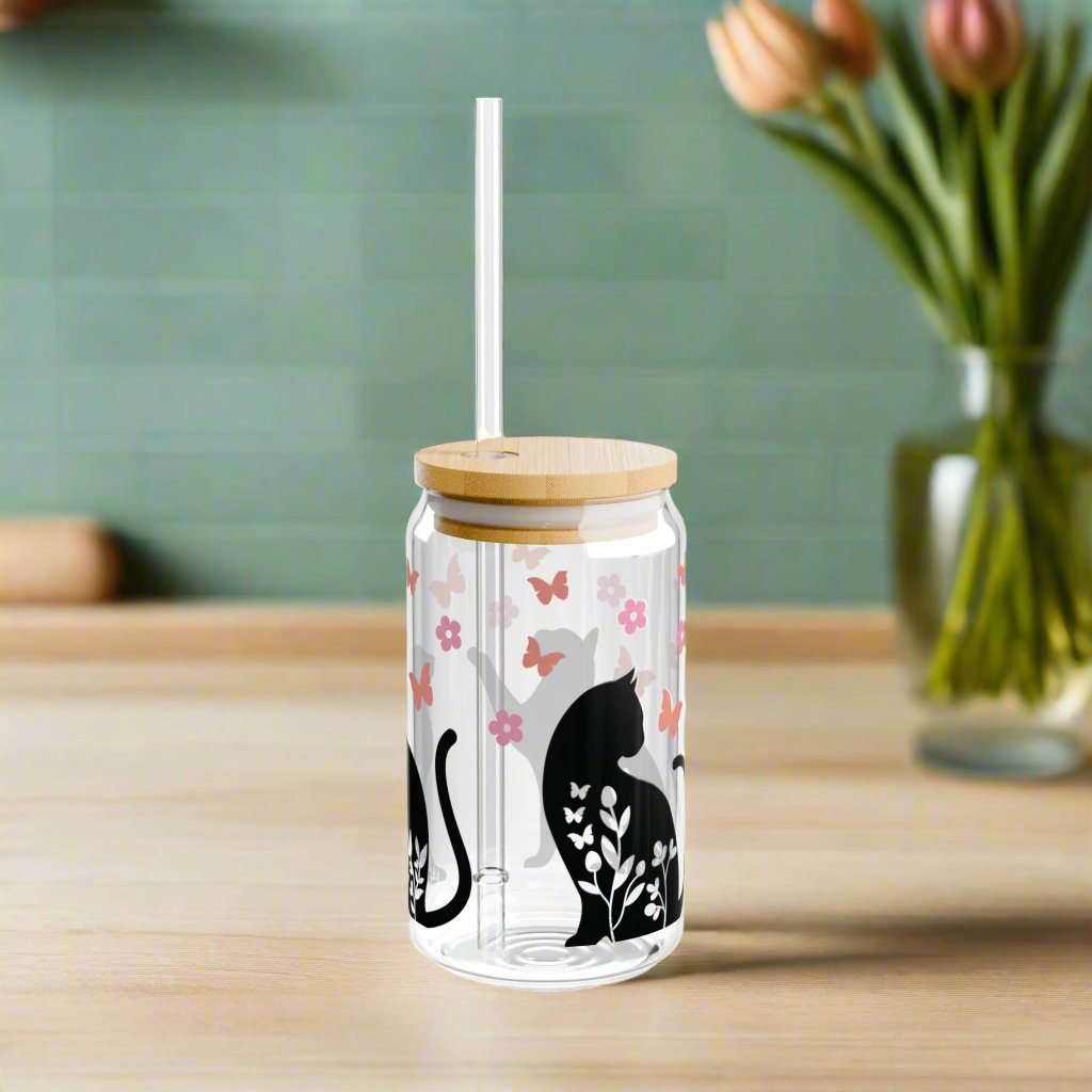 Cat Lover Sipper Glass - Kim’s Signature Beauty & Accessories    (Store description)