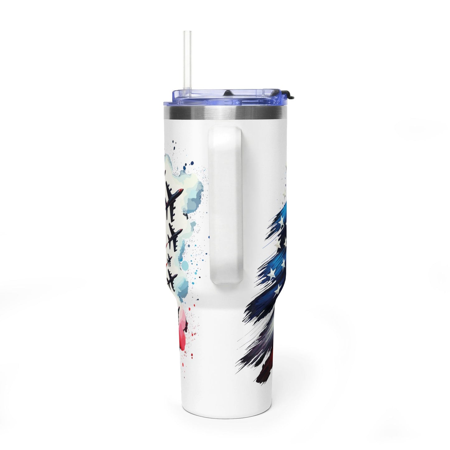 40oz Patriotic American Flag Tumbler — Stars & Stripes Thermal Cup - Kim’s Signature Beauty & Accessories