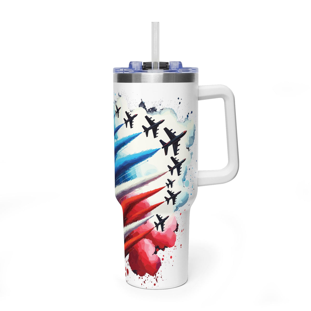 40oz Patriotic American Flag Tumbler — Stars & Stripes Thermal Cup - Kim’s Signature Beauty & Accessories