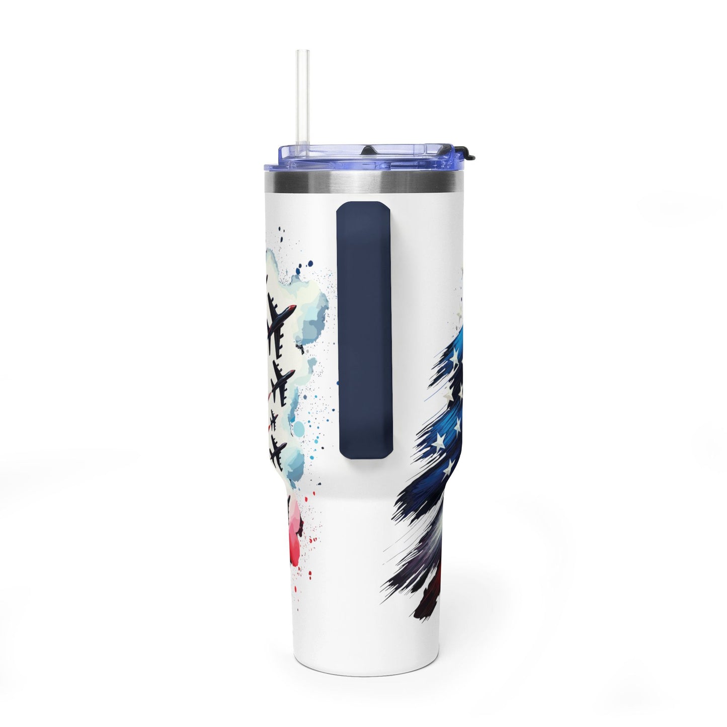 40oz Patriotic American Flag Tumbler — Stars & Stripes Thermal Cup - Kim’s Signature Beauty & Accessories