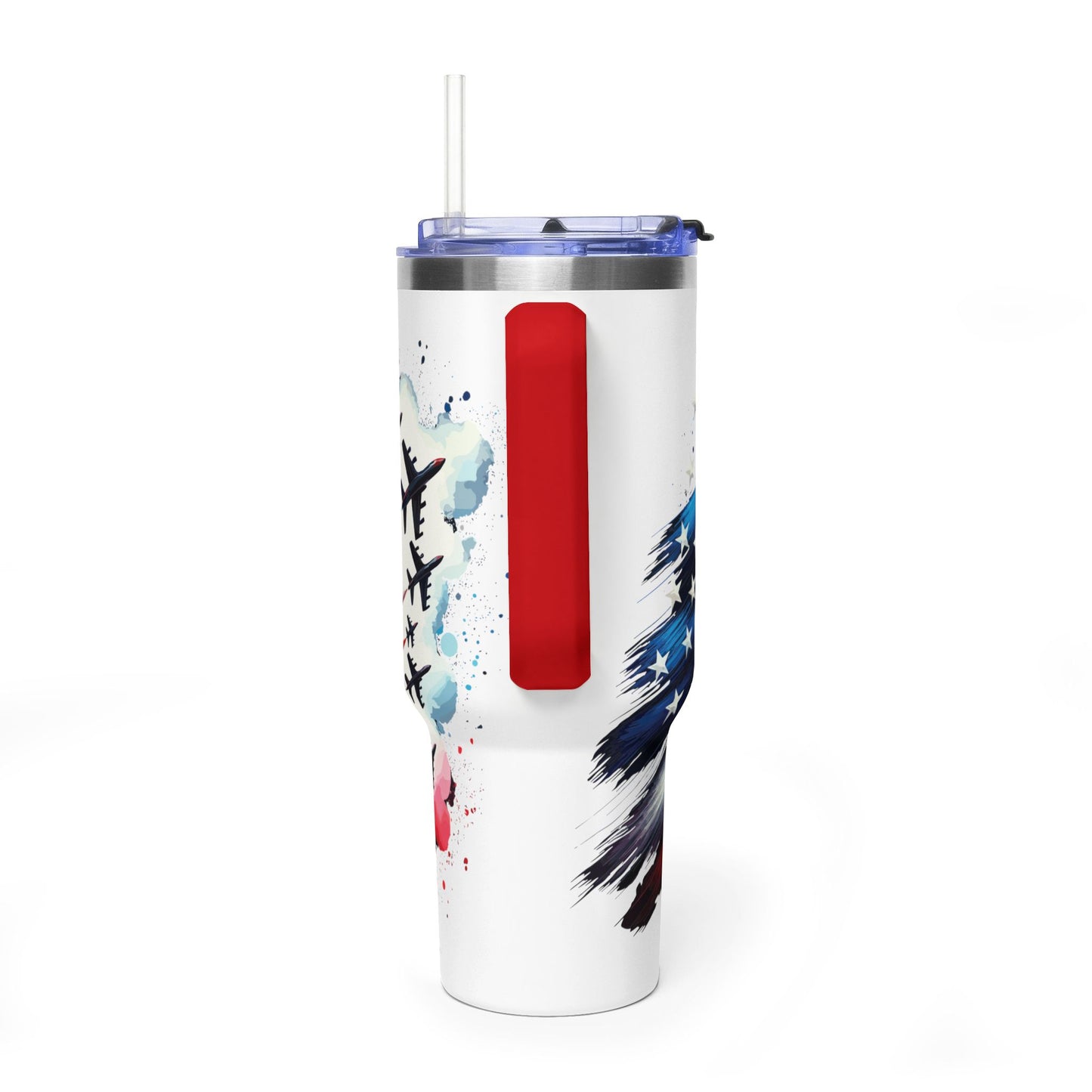 40oz Patriotic American Flag Tumbler — Stars & Stripes Thermal Cup - Kim’s Signature Beauty & Accessories