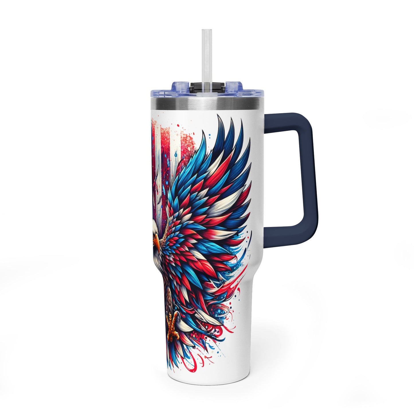 40oz Patriotic Eagle Tumbler — American Flag Vacuum Insulated Travel Cup - Kim’s Signature Beauty & Accessories